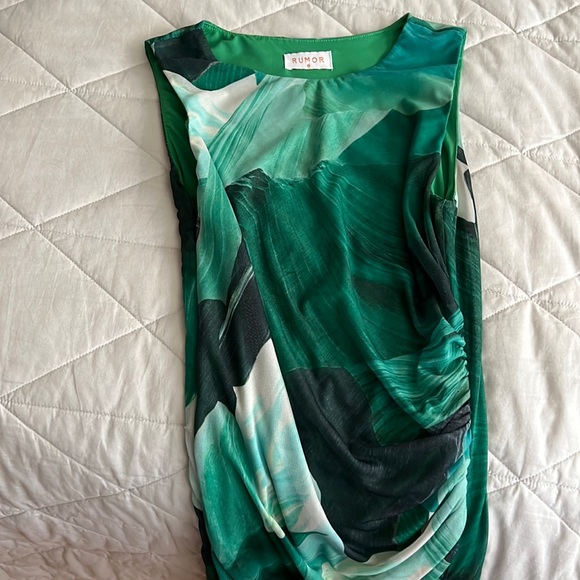 Leaf print mesh Bandage Dress by Rumor size small - Picture 7 of 16